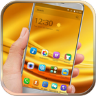 Gold Samsung Galaxy S8 иконка