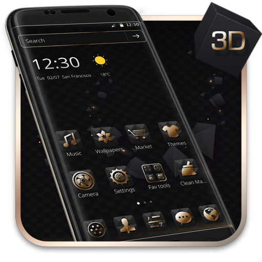 Luxus Golden Black 3D Tech