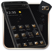 lusso tema d'oro nero 3D