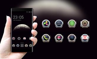 Moon Surface 3d Globe Launcher Theme 截图 3