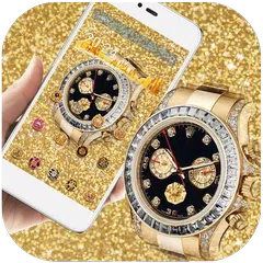 Gold Diamond HD Armbanduhr APK Herunterladen