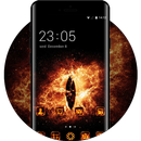 Flaming Cool Theme: Hell Devil Eyes APK