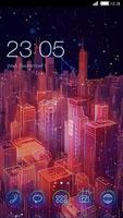 Dynamic city: magic night background theme HD capture d'écran 1