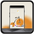 Theme for Xperia Xz3 bicycle minimalism icône