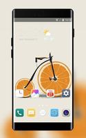 Theme for Xperia Xz3 bicycle minimalism Affiche
