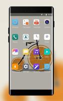 Theme for Xperia Xz3 bicycle minimalism capture d'écran 1