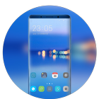 Theme for Huawei Honor note10 clean blue wallpaper icône