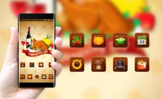 Thanksgiving day theme festival holiday wallpaper اسکرین شاٹ 3