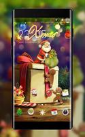 Holiday theme xmas gift cartoon wallpaper HD 海報