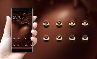Sweet chocolate theme candy cake icon pack capture d'écran 3