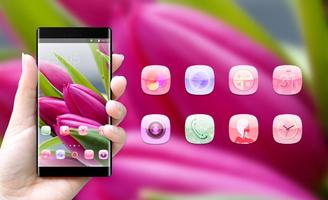 Emotion theme wallpaper tulips flowers buds ảnh chụp màn hình 3