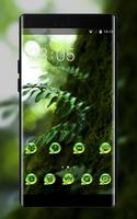 Emotion theme wallpaper wood leaves nature close الملصق