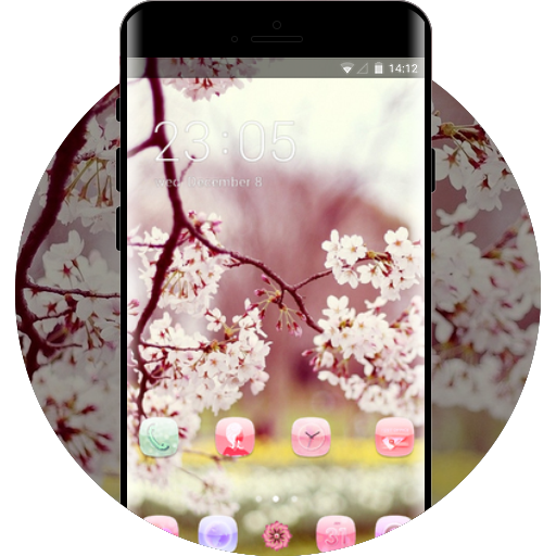 spring theme for Moto G5 blossom branch wallpaper