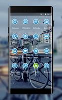 Emotion theme wallpaper city sunrise street syot layar 1