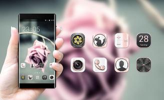 Emotion theme wallpaper flower shadow rose branch screenshot 3