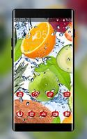 Emotion theme wallpaper fruit fresh water drops Cartaz