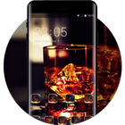 Emotion theme glass whiskey ice cigar wallpaper أيقونة