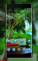 Emotion theme wallpaper leisure lounger summer الملصق