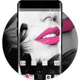 Girly face theme for Alcatel U5 HD Lips wallpaper ikon