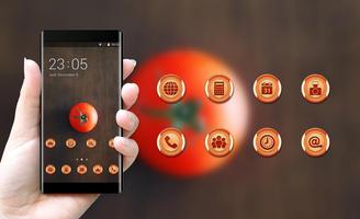 tomato theme minimalism wallpaper for galaxy phone 截圖 3