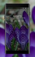 Emotion theme wallpaper purple green flowers screenshot 2