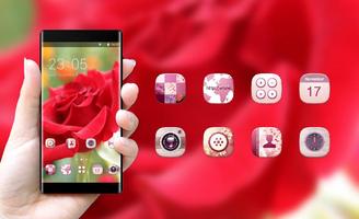 Emotion theme wallpaper rose flower petals bud screenshot 3