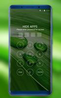 Theme for Nokia X Phone Mi 8 Pro green water drop स्क्रीनशॉट 2