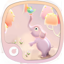 cute elephant theme APK