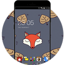 Cartoon Fox Theme: Cute animal Screensaver APK