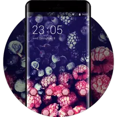 Blueberry Theme for Vibe K5 Plus: Red & Purple HD アプリダウンロード