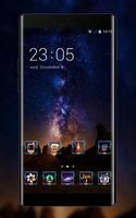 Galaxy theme fantasy Starry sky wallpaper HD Plakat