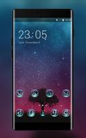 Fantasy theme starry sky night wallpaper پوسٹر