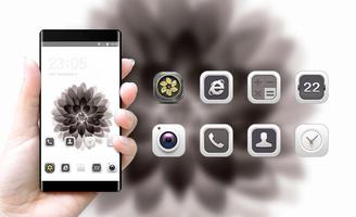 Black lotus theme for Nokia 7 Plus wallpaper 스크린샷 3