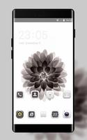 Black lotus theme for Nokia 7 Plus wallpaper Cartaz