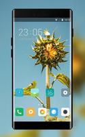 Theme for Mi Redmi Sunflower simple sky wallpaper постер