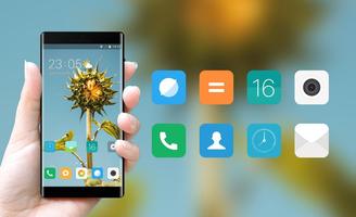 Theme for Mi Redmi Sunflower simple sky wallpaper скриншот 3