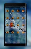 Theme for Xperia Xz3 winter tree leaf ảnh chụp màn hình 1