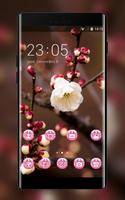 Flower theme for Nokia plum blossom wallpaper plakat