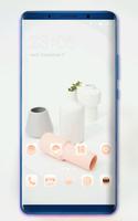 Theme for fresh ceramic bottle easy life wallpaper постер