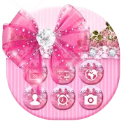 Bowtie Glitter Launcher theme: Princess Theme