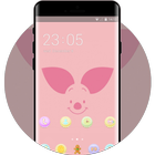 Pink Pig theme for Redmi 5A icône