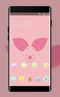Pink Pig theme for Redmi 5A Affiche