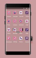 Cute pink theme kakao face wallpaper Ekran Görüntüsü 1