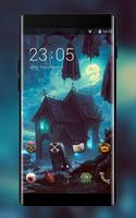 Halloween House Theme: Ghost Haunted House Affiche