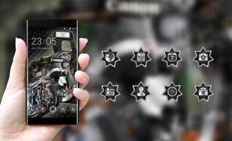 Tech theme wallpaper canon camera black metal 스크린샷 3