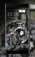 پوستر Tech theme wallpaper canon camera black metal