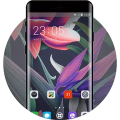 download Theme for abstract flowers huawei mate10 wallpaper APK