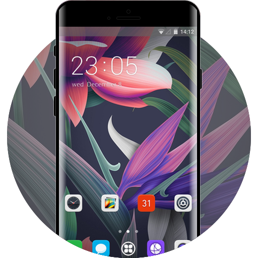 Theme for abstract flowers huawei mate10 wallpaper