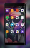 Theme for abstract flowers huawei mate10 wallpaper screenshot 1