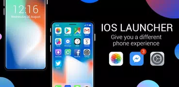 Tema iOS elegante para o Phone X Launcher